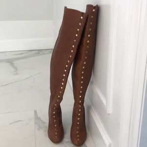 Valentino rock stud over the knee boots